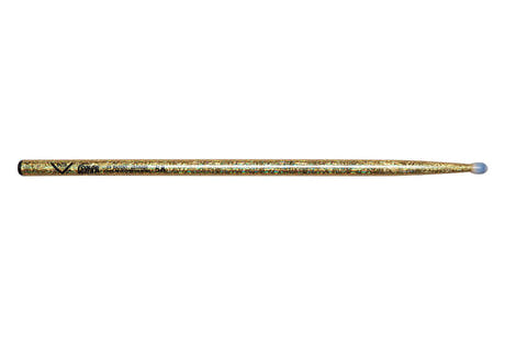Vater Color Wrap 5A Gold Sparkle trommestikker, hickory, nylonspids
