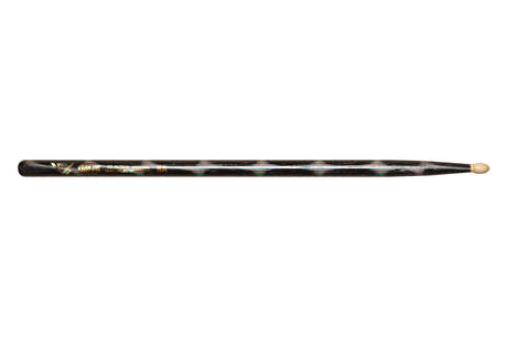 Vater Color Wrap 5A Black Optic trommestikker, hickory, træspids