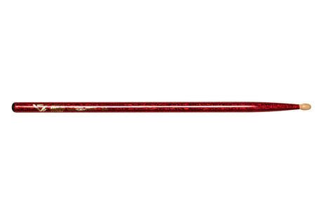 Vater Color Wrap 5A Red Sparkle trommestikker, hickory, træspids