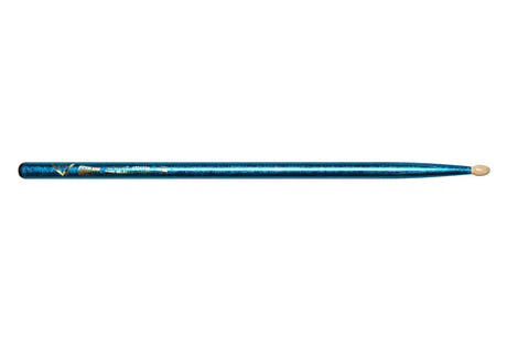 Vater Color Wrap 5A Blue Sparkle trommestikker, hickory, træspids