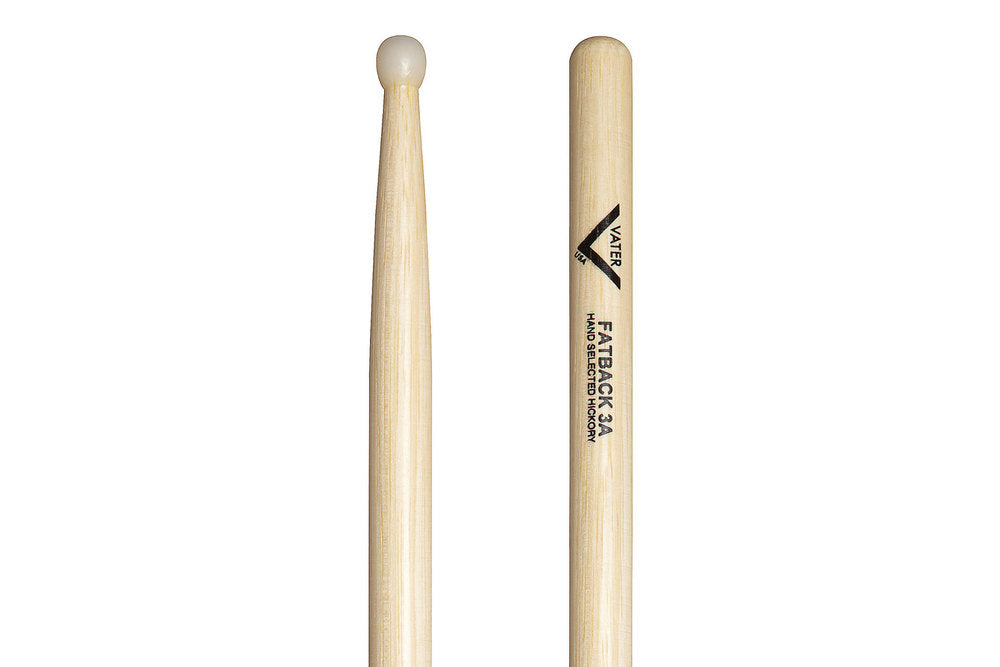 Vater 3A Fatback trommestikker, hickory, nylonspids