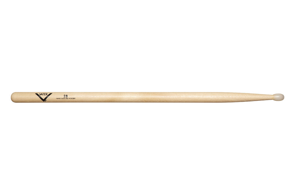Vater 2B trommestikker, hickory, nylonspids
