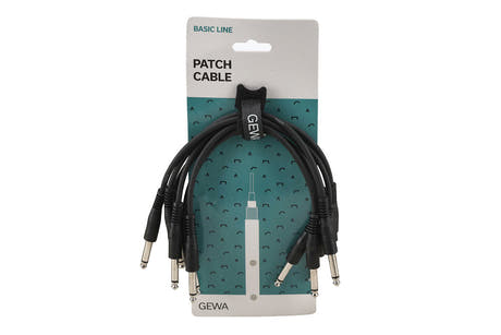 GEWA Basic Line patchkabel 0,3 m, lige mono-jack, 6 stk.