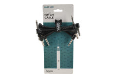 GEWA Basic Line patchkabel 0,1 m, vinklet mono-jack, 6 stk.