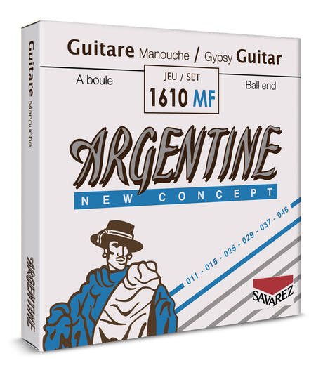 Savarez 1212MF Argentine H/B2-streng til gypsy jazz-guitar, kugle