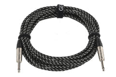 GEWA Pro Line instrumentkabel 6 m, sort-hvid tweed, lige jack