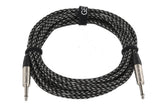 GEWA Pro Line instrumentkabel 6 m, sort-hvid tweed, lige jack