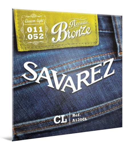 Savarez A130CL Bronze westernguitarstrenge, custom light .011 til .052