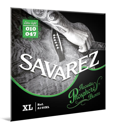 Savarez A140XL Acoustic Phosphor Bronze, extra light .010 til .047