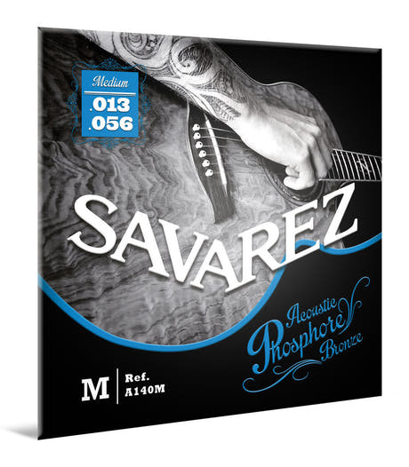 Savarez A140M Acoustic Phosphor Bronze, medium .013 til .056
