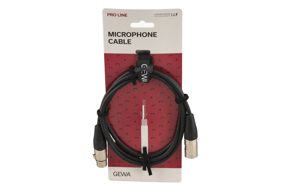 GEWA Pro Line mikrofonkabel 1,5 m, XLR-hun til XLR-han
