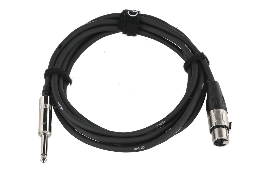 GEWA Pro Line mikrofonkabel 3 m, XLR-hun til mono-jack