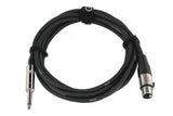 GEWA Pro Line mikrofonkabel 3 m, XLR-hun til mono-jack