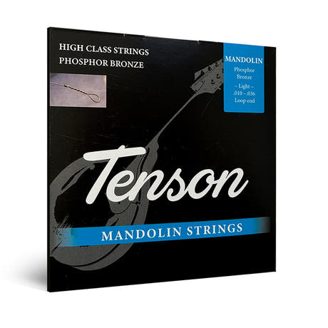 Tenson Phosphor Bronze mandolinstrenge .010-.034, loop end