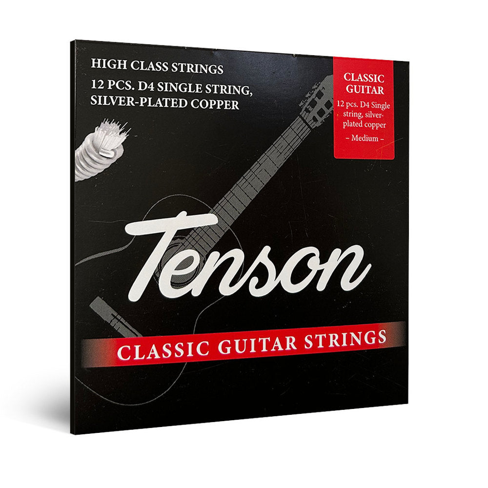 Tenson Nylon D-streng til klassisk guitar, Normal Tension, 12 stk.