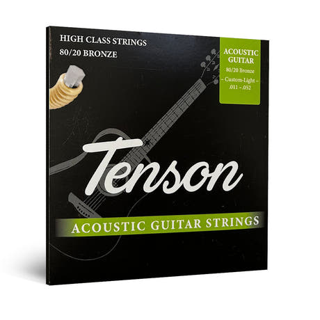 Tenson Bronze 80/20 westernstrenge .011-.052, Custom Light