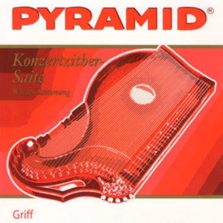 Pyramid 586.103 grebsstreng D til citer med pickup, rund nikkel