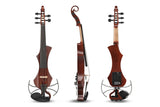 GEWA Novita 3.0 el-violin, 5 strenge, rødbrun