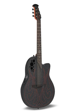 Ovation Elite Gus G. Signature Super Shallow 1868-GUS-G, Black Satin