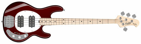 Sterling by Music Man Ray4HH, Candy Apple Red