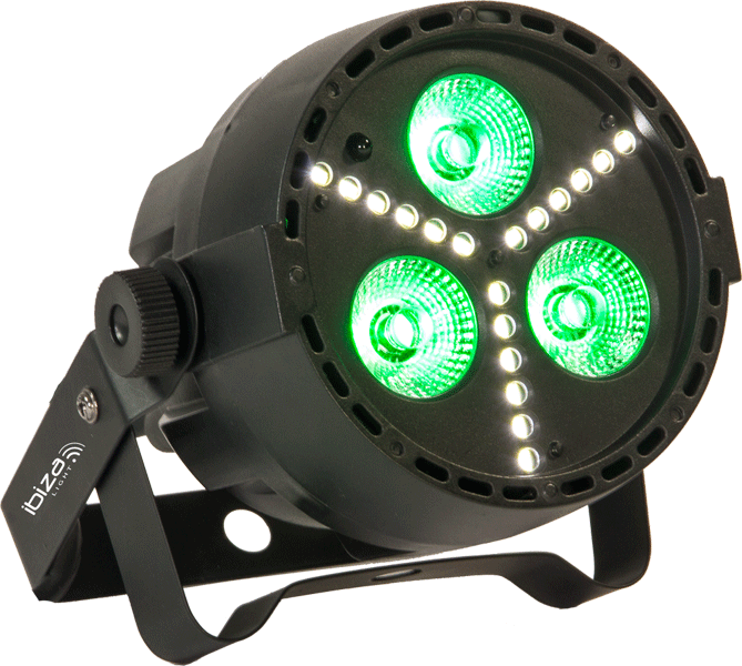Ibiza LED PAR Lampe RGBW m. Strobe (15W)
