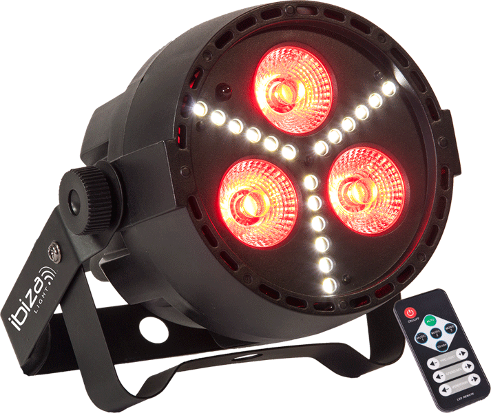 Ibiza LED PAR Lampe RGBW m. Strobe (15W)