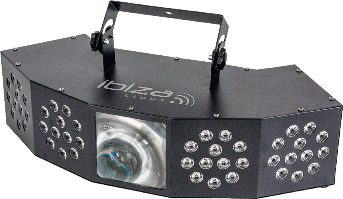 Ibiza Starwash 3-i-1 Diskolys med DMX