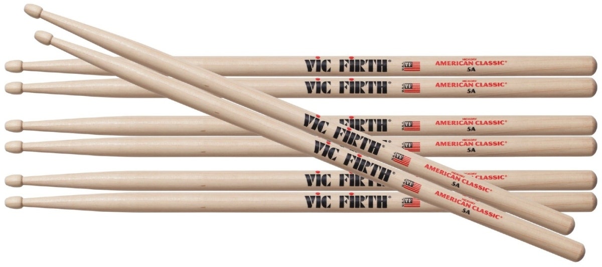 Vic Firth 5A Hickory Value Pack
