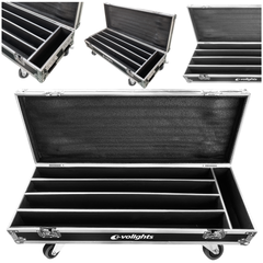 Flightcase til 4 x Evolights Glaze Bar