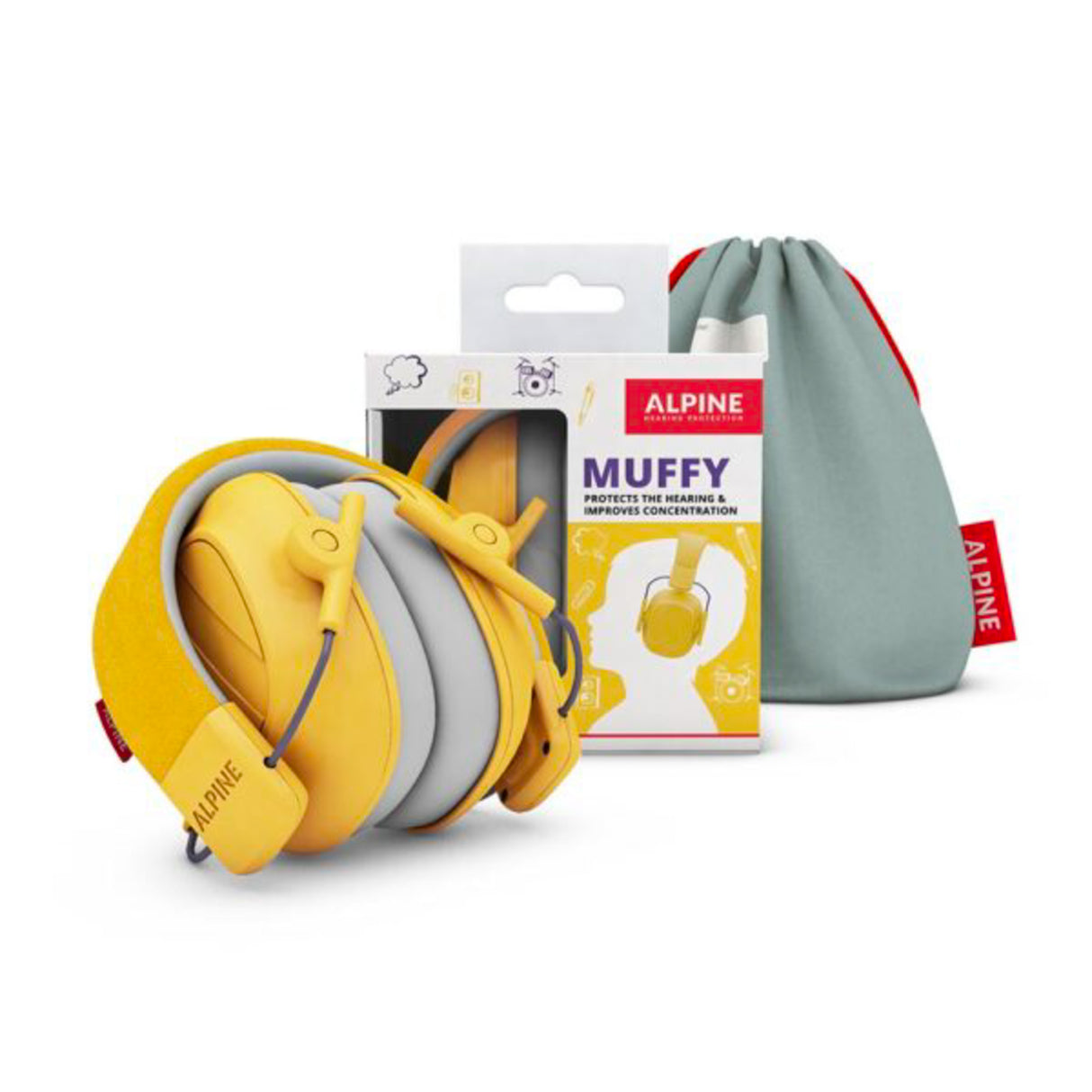 Alpine Muffy Mk2 Høreværn til børn (Gul)