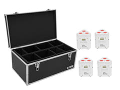 EUROLITE Set 4x AKKU TL-3 TCL white + Case TDV-1
