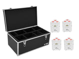 EUROLITE Set 4x AKKU TL-3 TCL white + Case TDV-1
