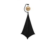 EUROLITE Set Mirror ball 30cm gold with stand and tripod cover black