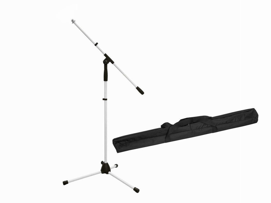 OMNITRONIC Set Microphone Tripod MS-1W with Boom white + Bag