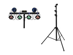 EUROLITE Set LED KLS Laser Bar Next FX Light Set + STV-60-WOT EU Steel Stand black