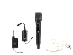 OMNITRONIC Set FAS TWO + Dyn. Wireless Microphone + BP + Headset 660-690MHz