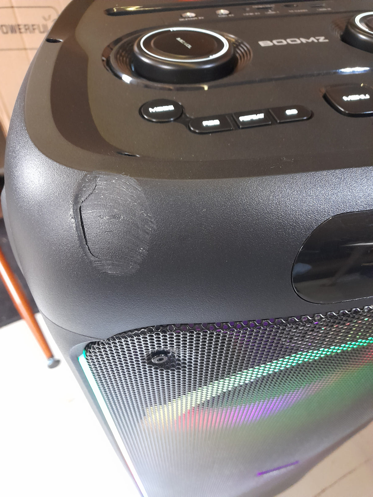 RETURVARE - BOOMZ Raver Festhøjttaler m. Lys