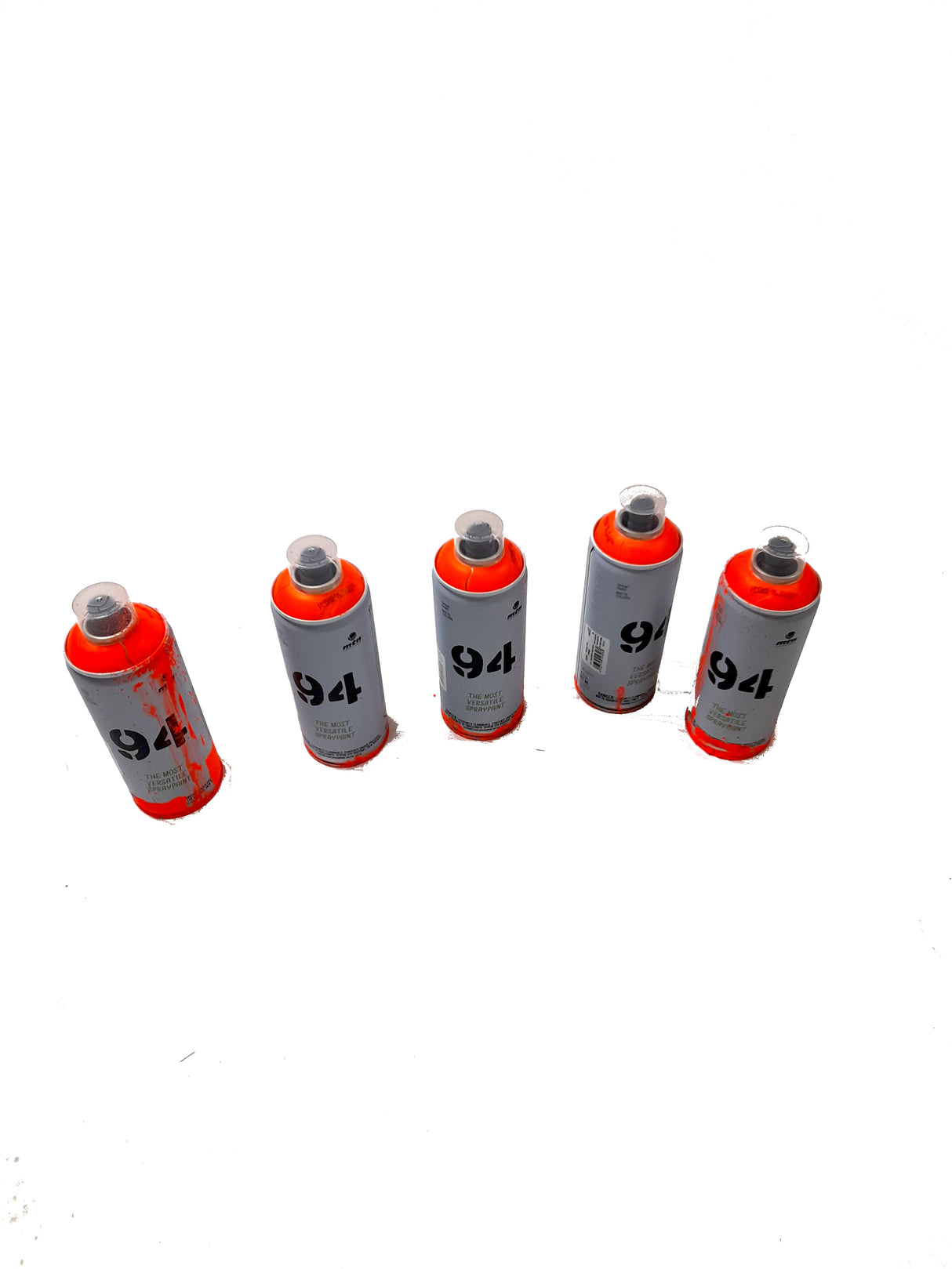 RETURVARE - UV Spraymaling (5 x 400ml) (Flourescerende Orange)