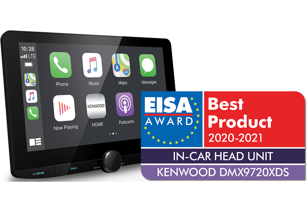 Kenwood DMX9720XDS Multimediaafspiller m. Trådløs Apple CarPlay (10.1")