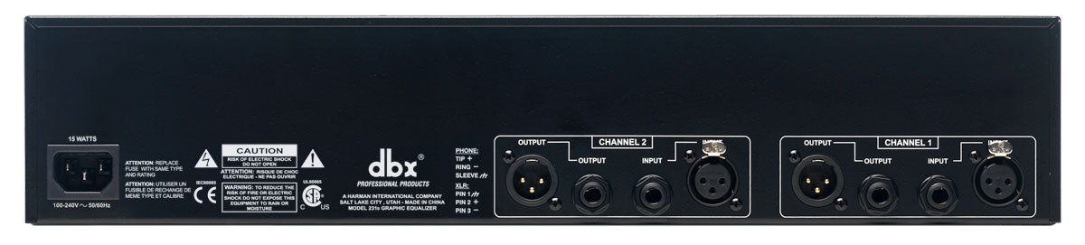 dbx 231S 2x 31 Bånd Grafisk Equalizer