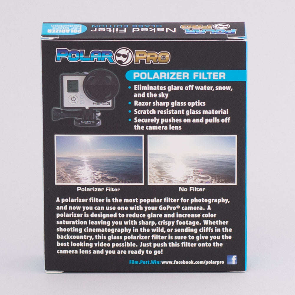 PolarPro Hero4/3+/3 Glass Filters Naked Line/Polarizer Drone