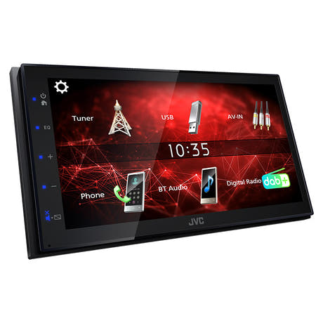 JVC KW-M27DBT 2-DIN bilradio med DAB+