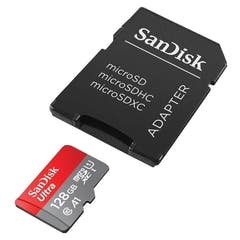 SanDisk Ultra SD kort inkl. adapter 128GB