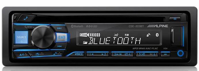 ALPINE CDE-203BT CD/Bluetooth/Spotify