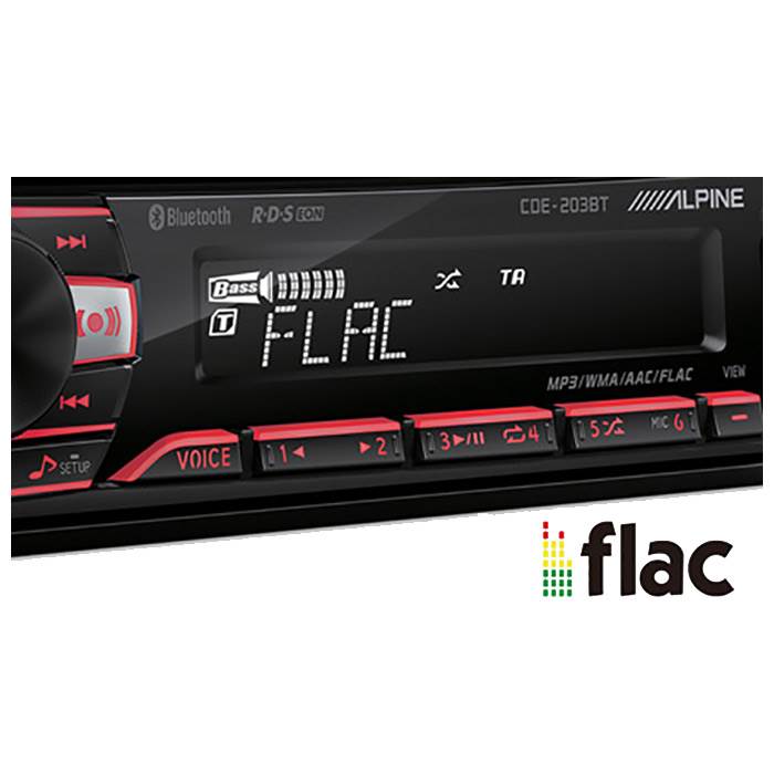 ALPINE CDE-203BT CD/Bluetooth/Spotify