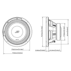 Alpine S2-W10D2 10" subwoofer dobbelt 2 ohm