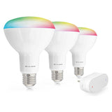 Caliber BR30 smart home starterpack LED-pære hvid/multi