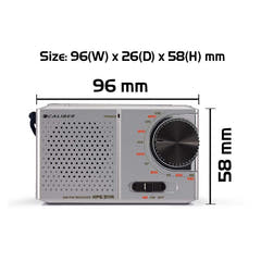 Caliber HPG311R Bærbar Lomme FM Radio