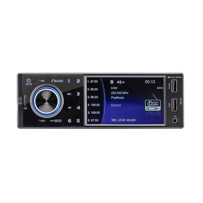 Caliber Radio m. DAB+, Bluetooth og USB (Sort)