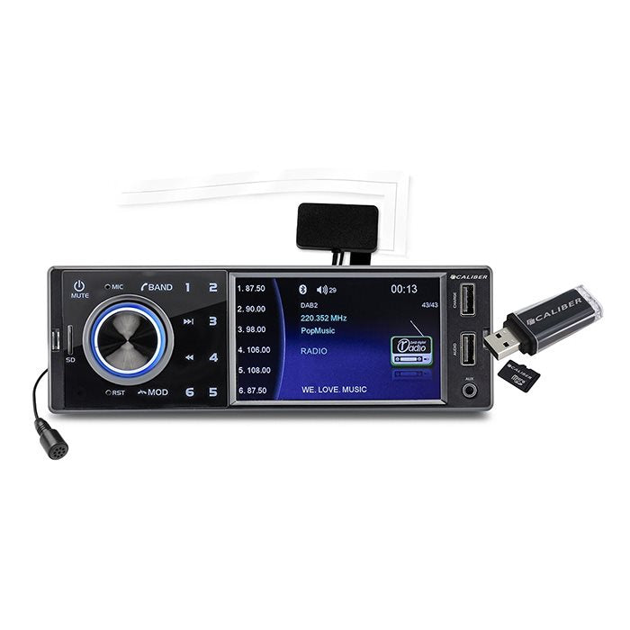 Caliber Radio m. DAB+, Bluetooth og USB (Sort)
